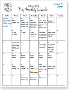 Rep Monthly Calendar – Pantry Academy