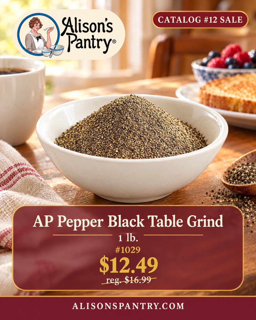 1029 AP Pepper Black Table Grind