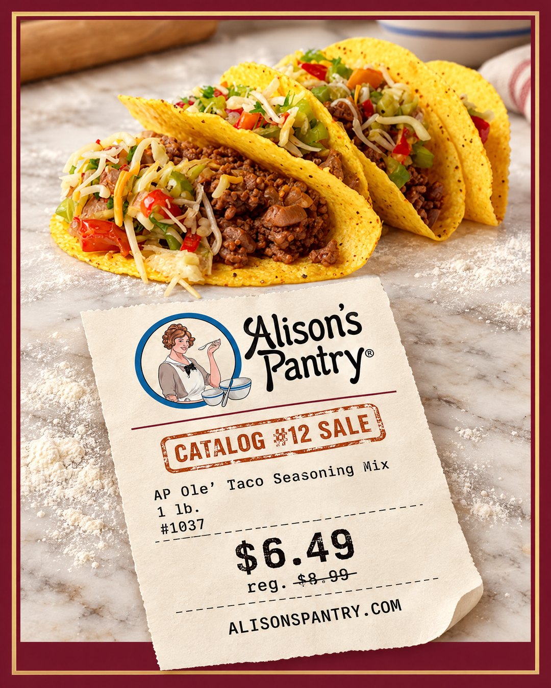 1037 AP Ole Taco Seasoning Mix
