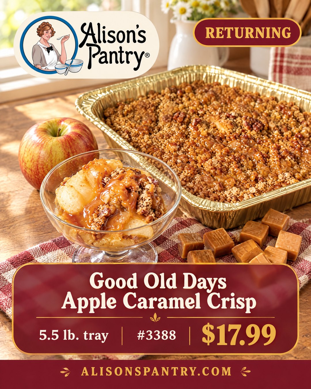 3388 Good Old Days Apple Caramel Crisp