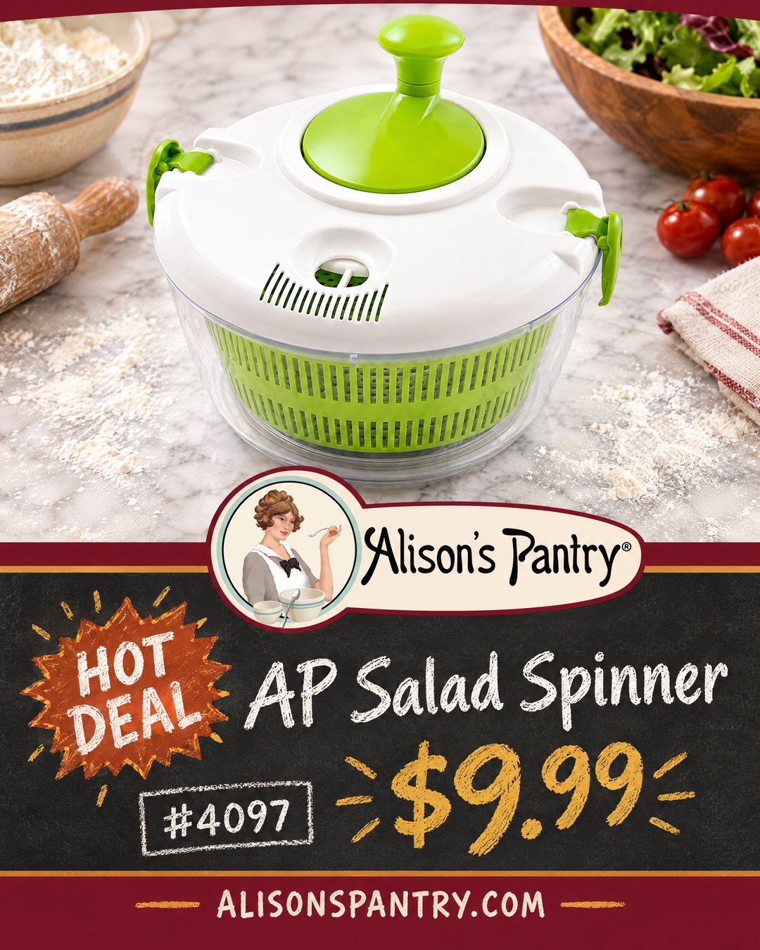 4097 AP Salad Spinner
