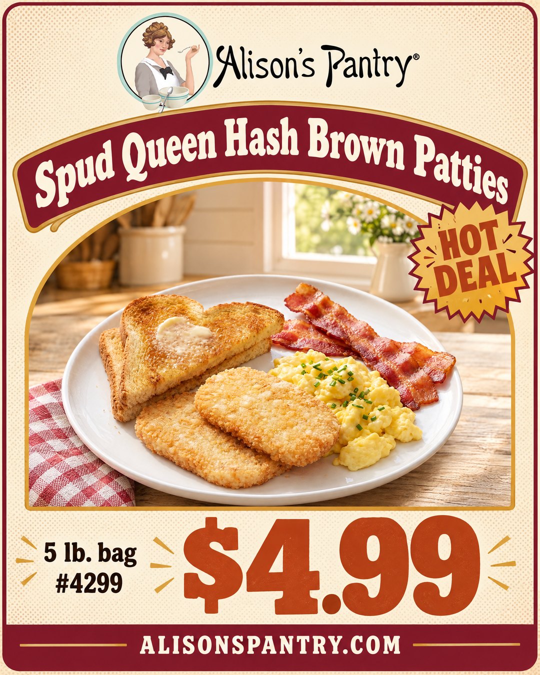 4299 Spud Queen Hash Brown Patties