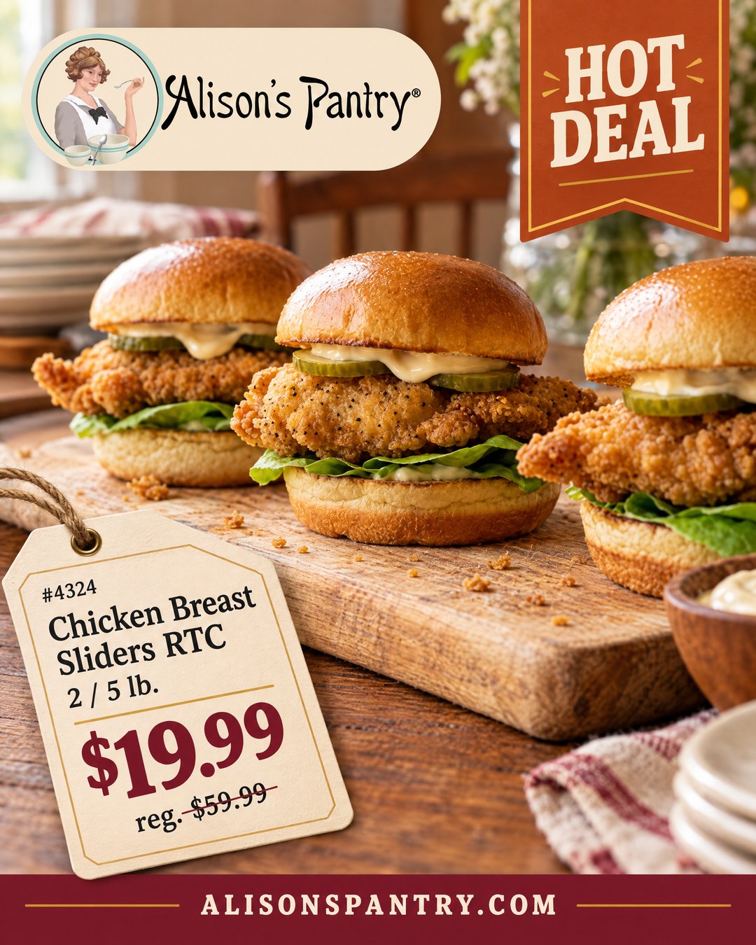 4324 Chicken Breast Sliders RTC